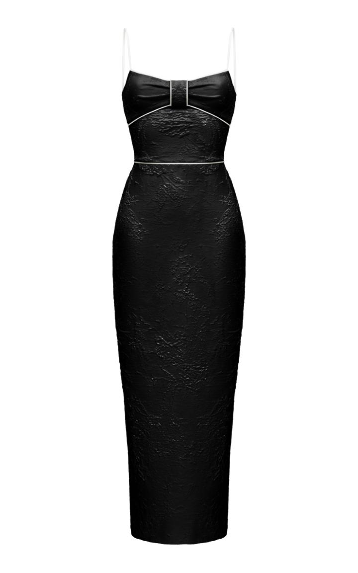 Moda Operandi Rasario Jacquard Maxi Dress With Piping