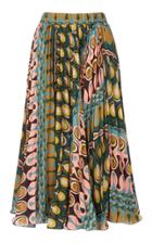 Moda Operandi La Doublej Soleil Printed Plisse Skirt