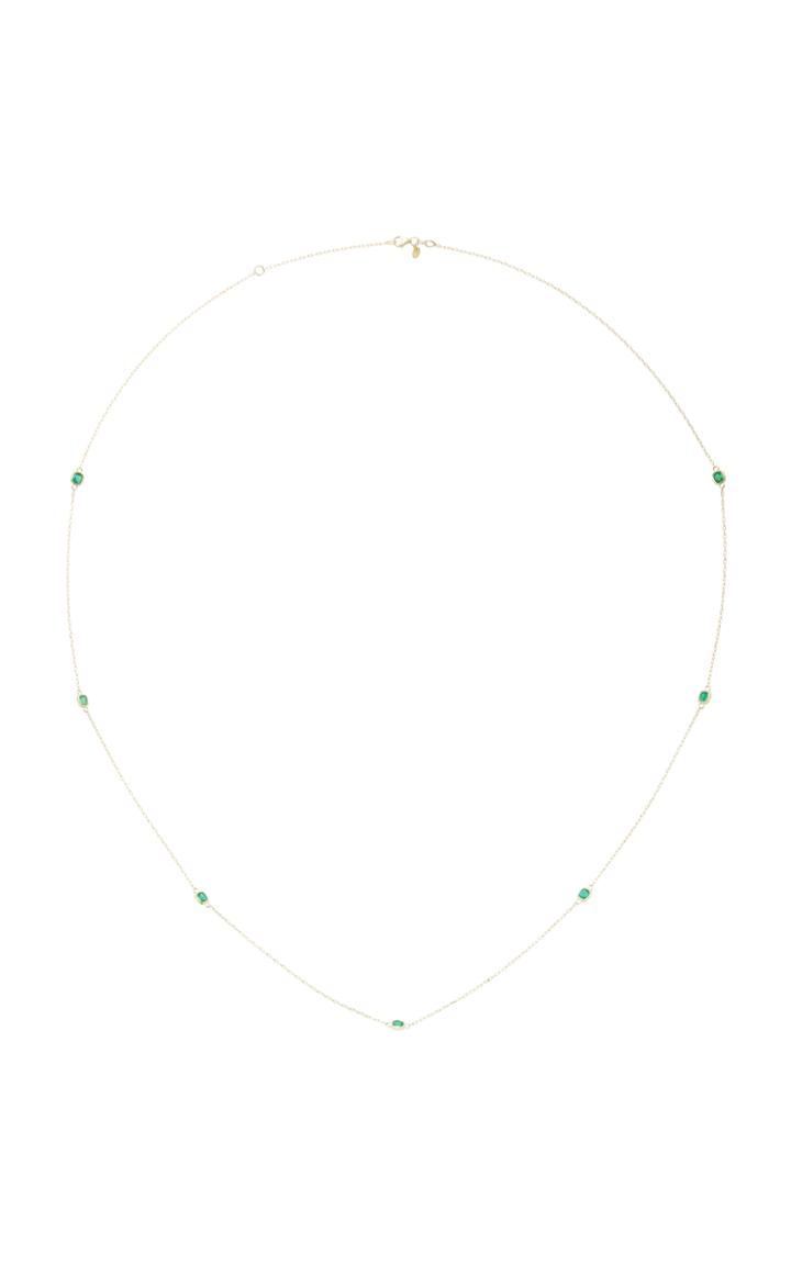 Ila Porter 14k Gold And Emerald Necklace