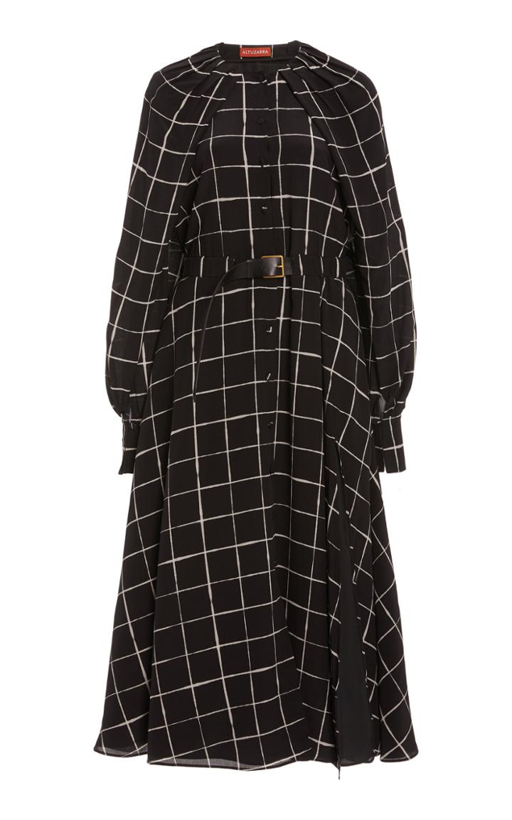 Moda Operandi Altuzarra Liana Windowpane Maxi Dress