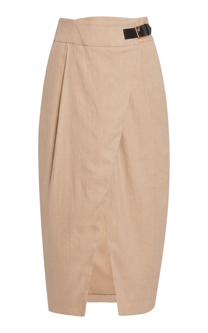 Moda Operandi Altuzarra Rosie Linen-blend Skirt