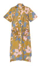 Moda Operandi Lee Mathews Goldie Floral-print Faille Shirt Dress Size: 1
