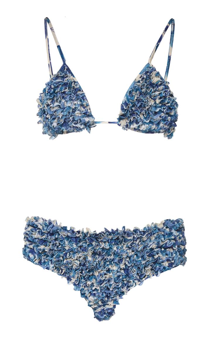 Adriana Degreas Ruffled Floral Bikini