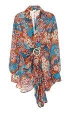 Dodo Bar Or Lora Floral-print Cotton-voile Mini Dress