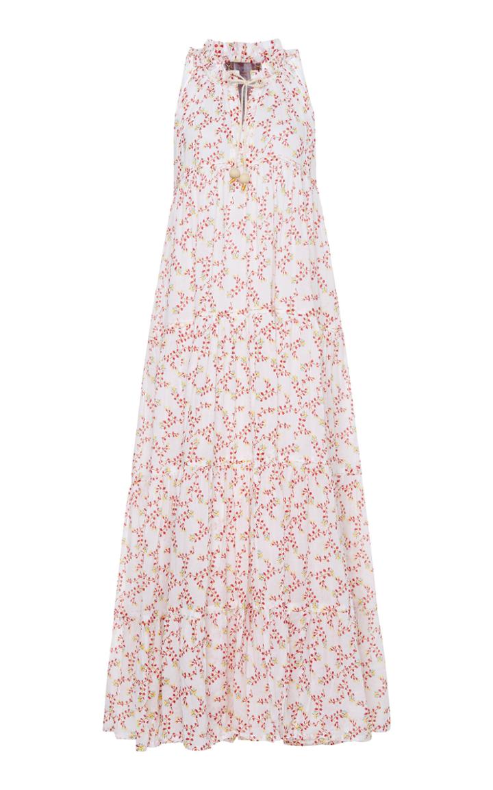 Yvonne S Cotton Voile Floral-print Maxi Dress