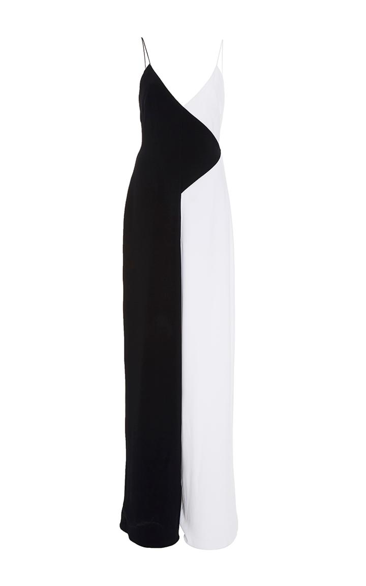 Cushnie Et Ochs Two Tone Wide Leg Jumpsuit