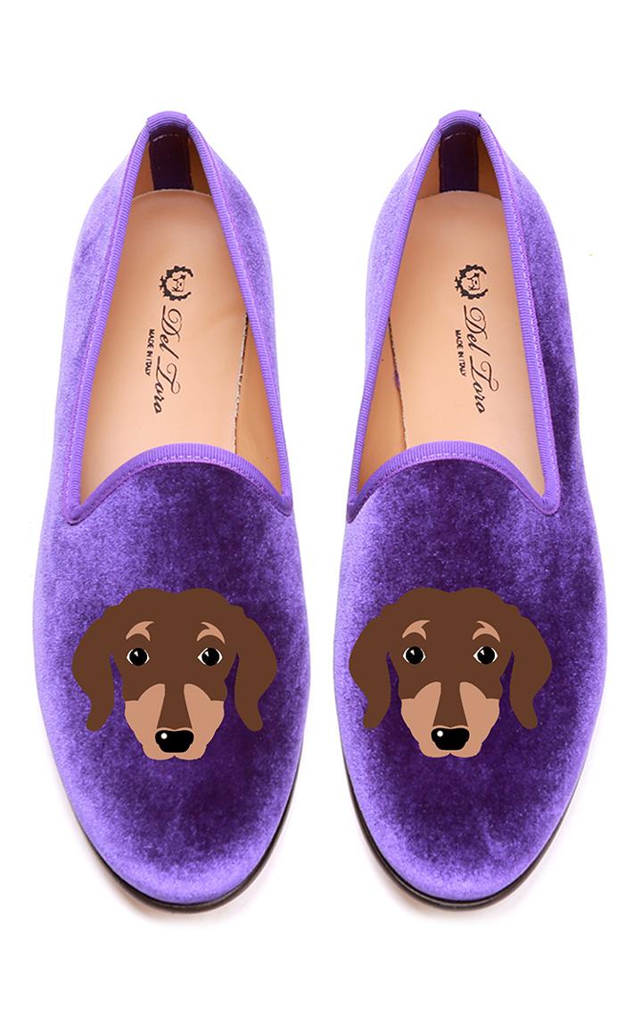 Del Toro Brown Dachshund Slipper