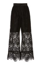Matriel Black Lace Cropped Pants