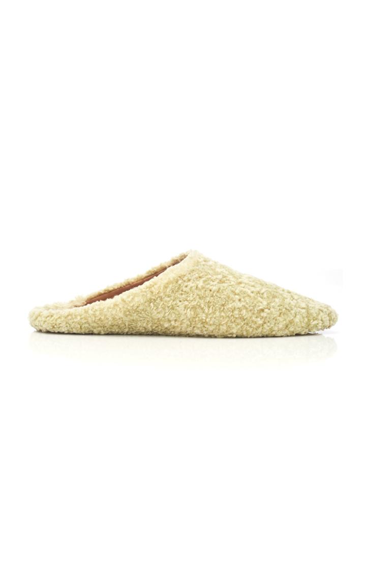 Nanushka Miska Faux Shearling Mules