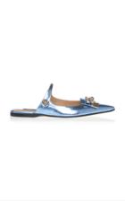 Sergio Rossi Sr1 Metallic Flat