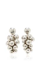 Oscar De La Renta Bold Beaded Cluster Earrings