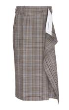 Calvin Klein 205w39nyc Raw Cut Virgin Wool Wrap Skirt