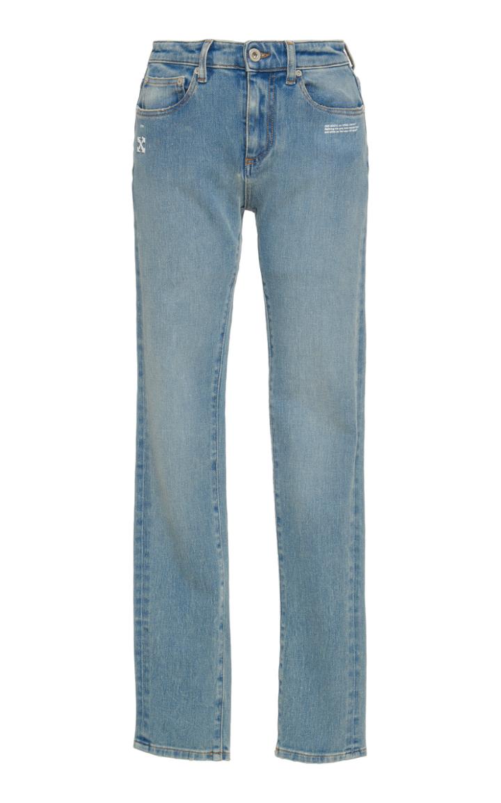 Off-white C/o Virgil Abloh Stretch Mid-rise Skinny-leg Jeans