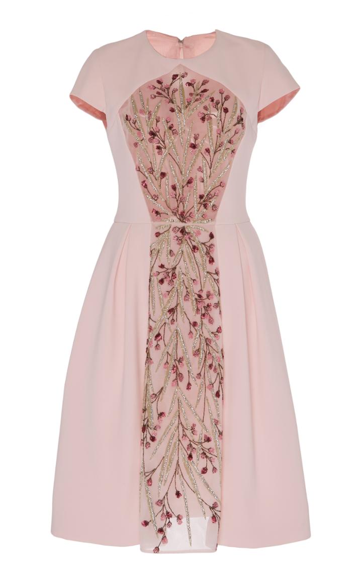 Georges Hobeika Floral Panel Dress