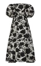 Moda Operandi Monique Lhuillier Off-the-shoulder Printed Taffeta Gown Size: 2