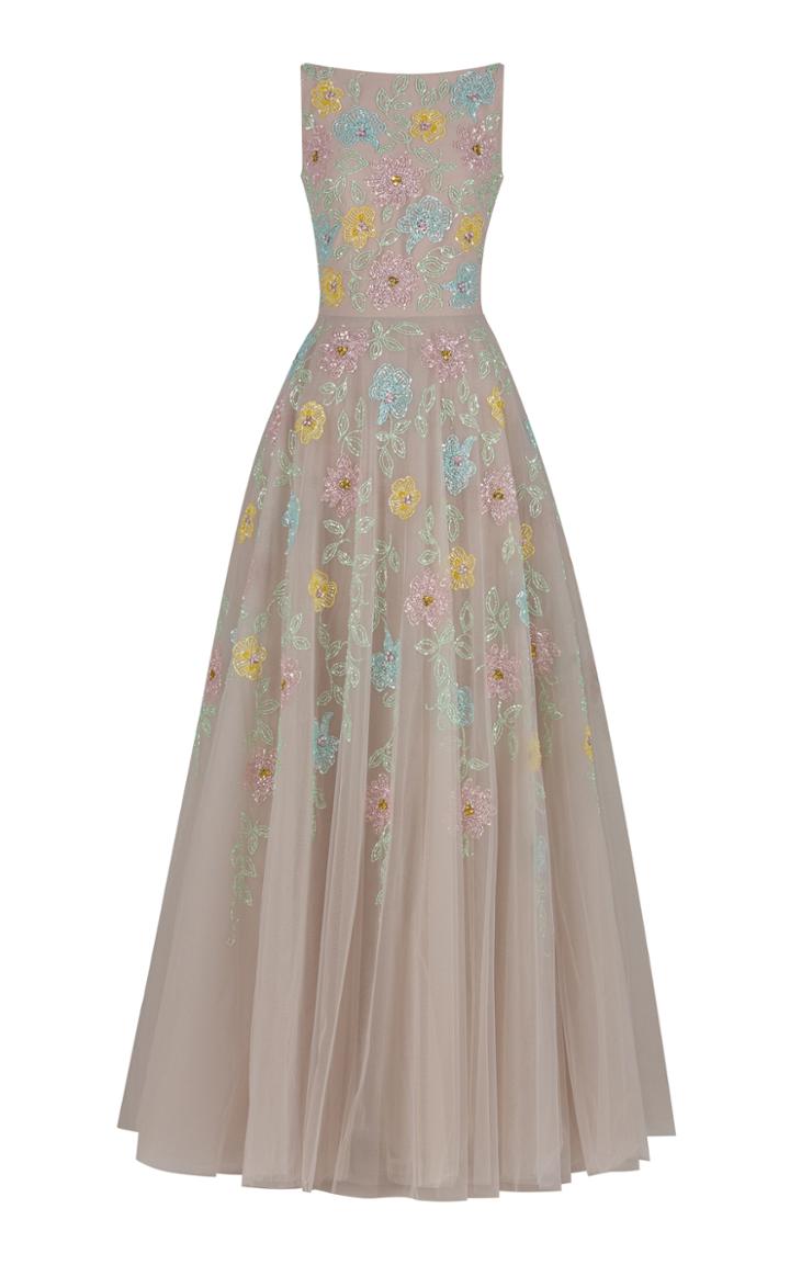 Rami Al Ali Richly Embellished Tulle Volume Gown