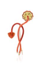 Moda Operandi Luz Camino Small Coral Mushroom Brooch