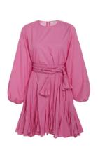 Rhode Ella Belted Cotton Mini Dress Size: S