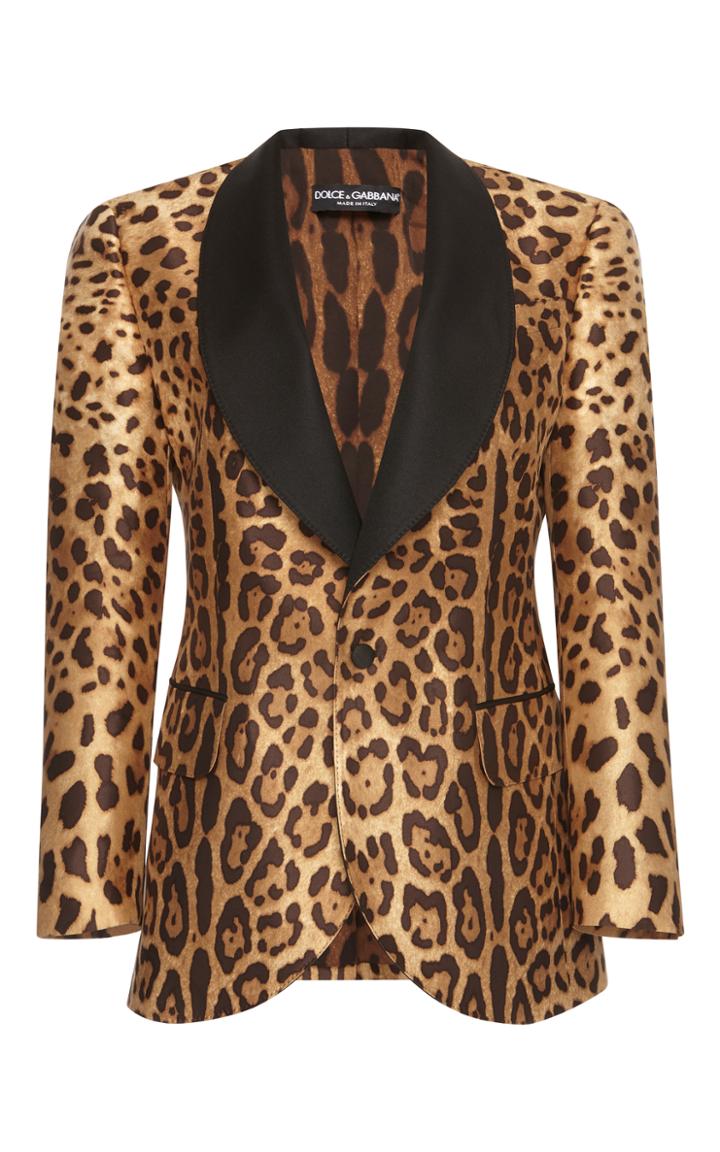 Dolce & Gabbana Leopard Smoking Jacket