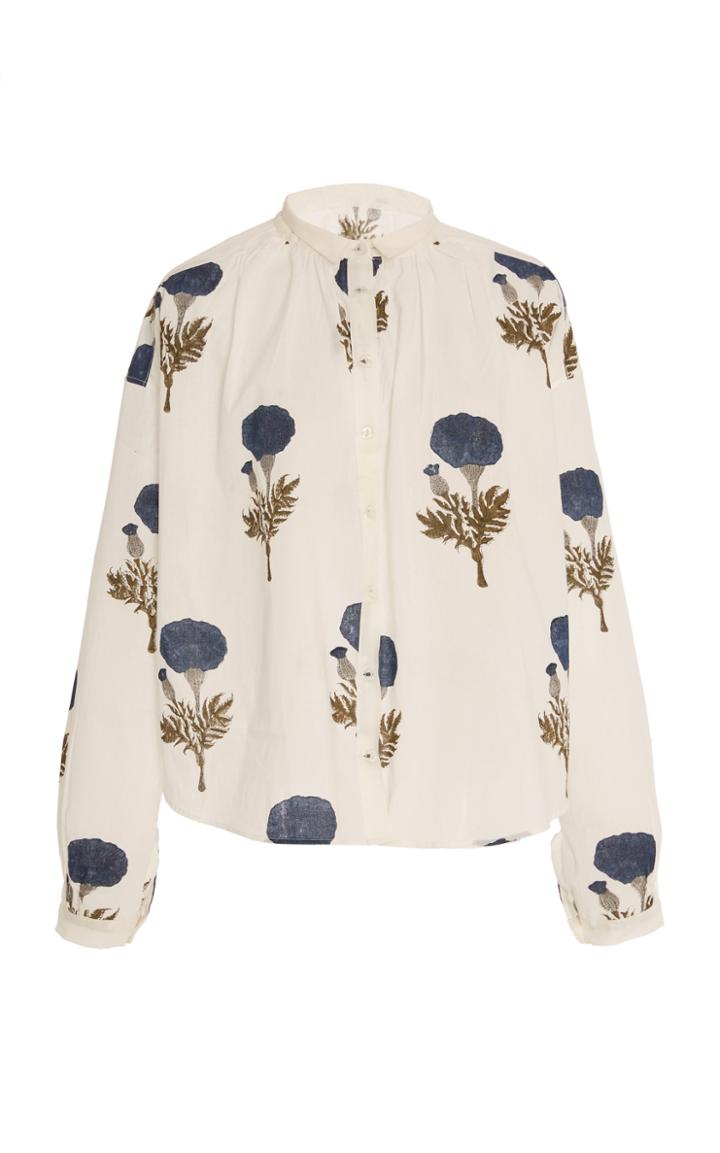 Alix Of Bohemia Kiki Blue Flower Shirt