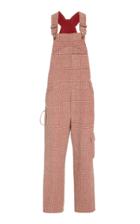 Rosie Assoulin Prince Of Wales Boucle Overalls