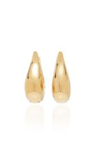 Luiza Dias 111 Dome Yellow-gold Hoop Earrings