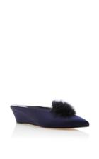 Trademark Castaigne Satin Slide With Maribou