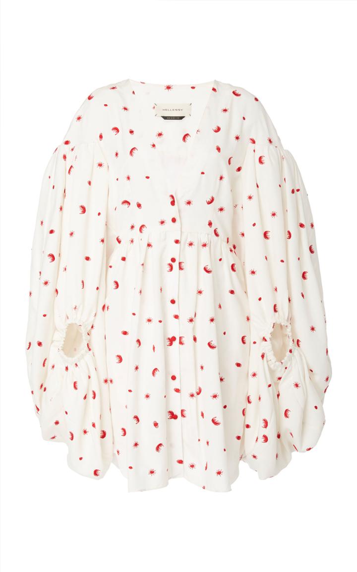 Hellessy Sonia Printed Silk-effect Bubble Dress