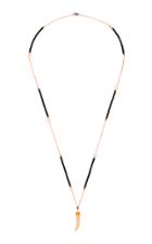 Nickho Rey Claw 14k Rose Gold Diamond And Citrine Necklace