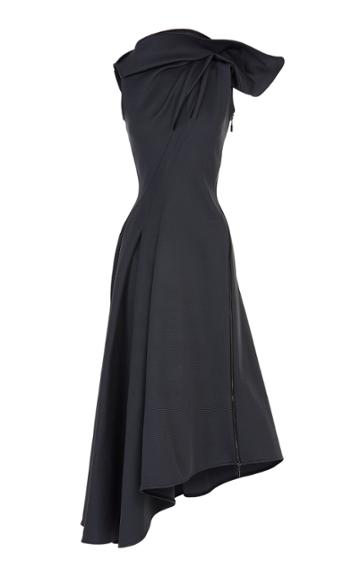 Maticevski Paramour Asymmetrical Midi Dress