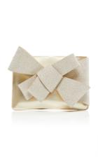 Delpozo Glitter Large Bow Bag