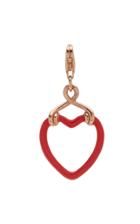 Moda Operandi Bea Bongiasca 9k Yellow Gold Red Enamel Heart Charm