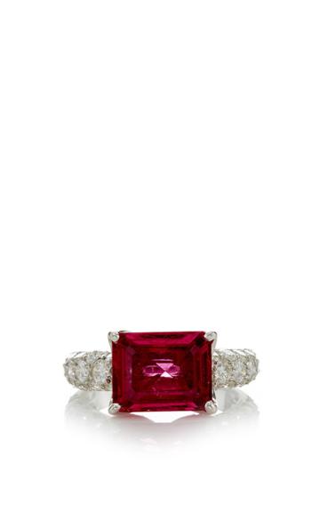Gioia Rubellite And Diamond Ring