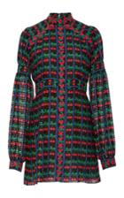 Anna Sui Cherries Silk Cotton Dress