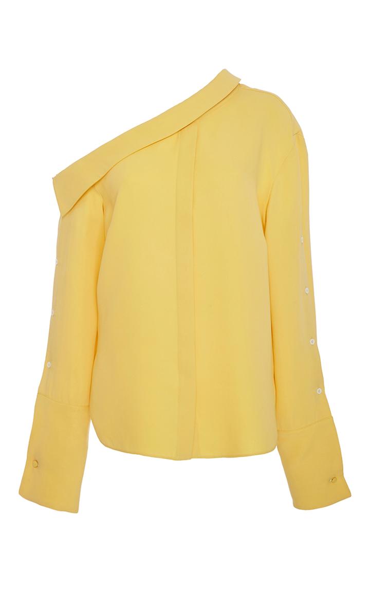 Hellessy Matte Yellow Tomaso Blouse