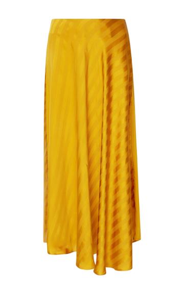 Maison Pre Striped Midi Circle Skirt
