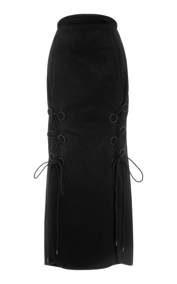 Ellery The Blues Dual Lace-up Crepe Skirt
