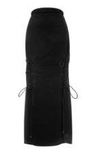 Ellery The Blues Dual Lace-up Crepe Skirt