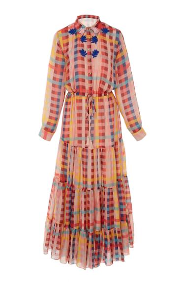 Carolina K Talie Tiered Cotton-blend Dress