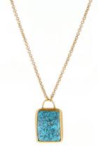 Eli Halili Square Turquoise And Gold Necklace