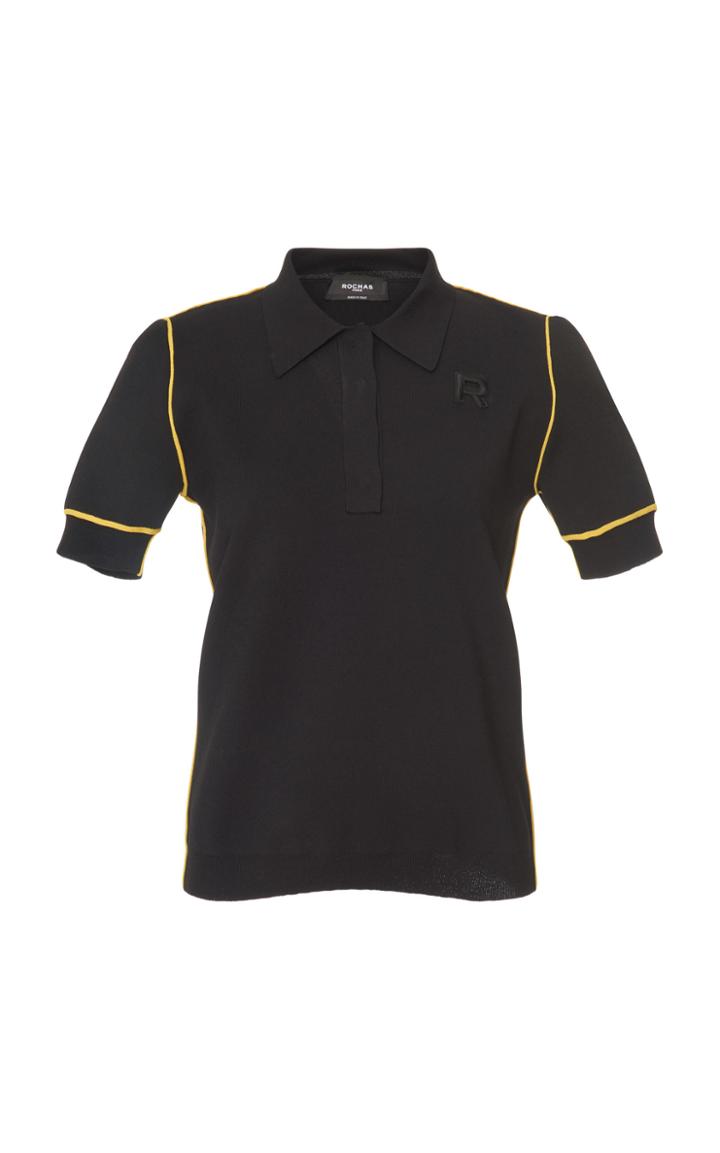 Rochas Polo With Yellow Piping