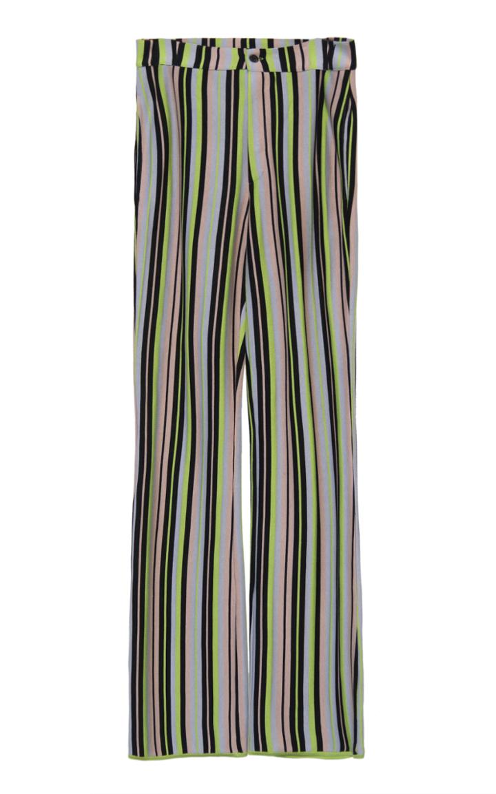 Moda Operandi Kenneth Ize Striped Knit Wide-leg Pants