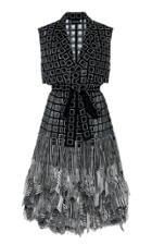 Moda Operandi Rahul Mishra Cityscape 3d Embroidered Silk Trench Coat Size: 38