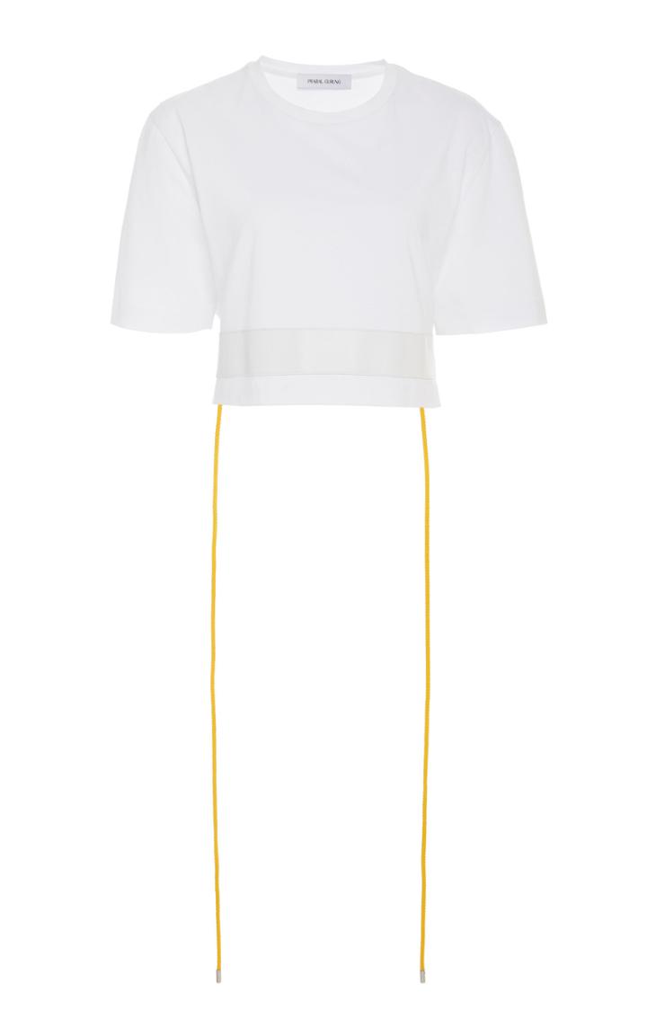Prabal Gurung Cropped Cotton Tee