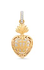Moda Operandi Colette Jewelry 18k Yellow Gold & Diamond Royal Heart Charm