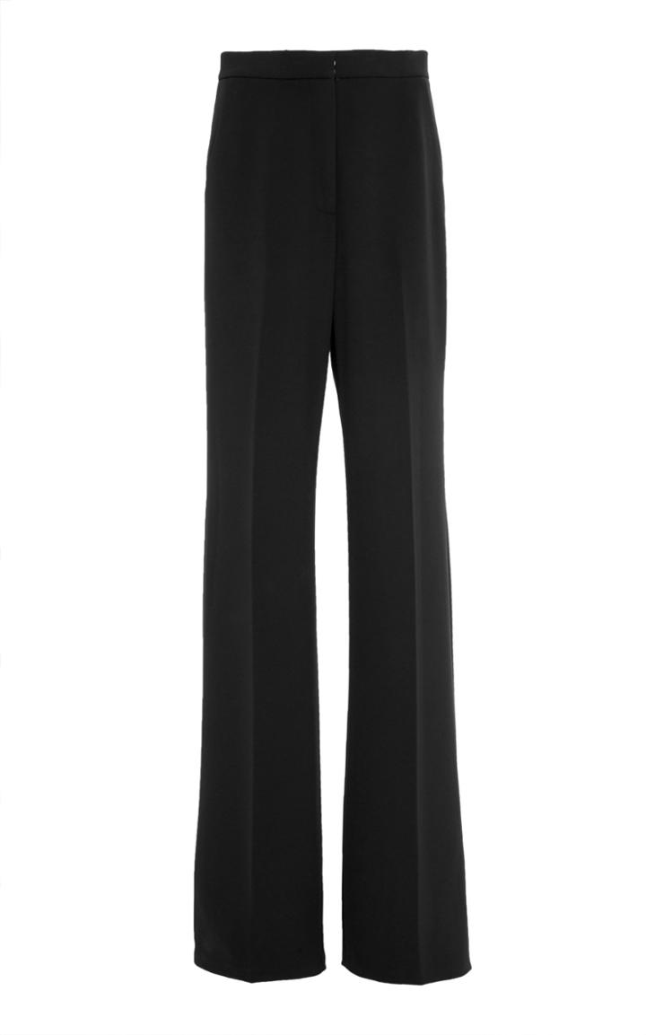 Lela Rose Maggie Crepe Wide-leg Pant