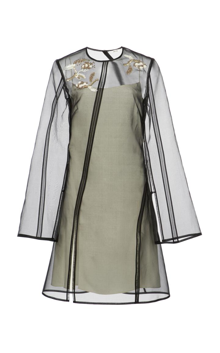 Adeam Swarovski Embroidered Mini Dress
