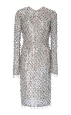 Michael Kors Collection Silver Dangle Paillette Dress