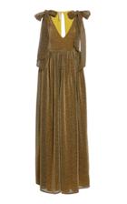 Alcoolique Vita Long Dress With Bow On Shoulder