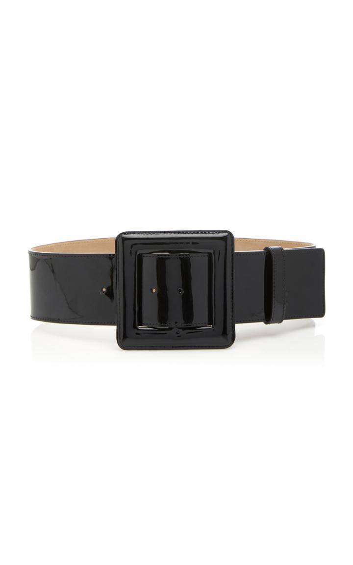 Carolina Herrera Oversized Patent Leather Waist Belt